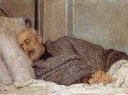 Sylvestro Lega Giuseppe Mazzini on his Death Bed oil painting